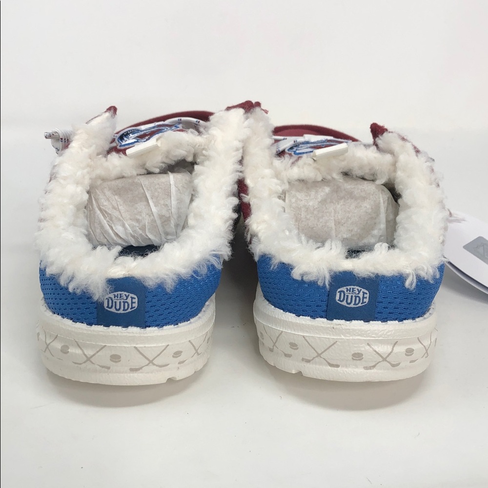 Hey Dude Wally Slip NHL Colorado Avalanche Men’s Casual Slip On Shoes - Size 15 - Picture 4 of 8
